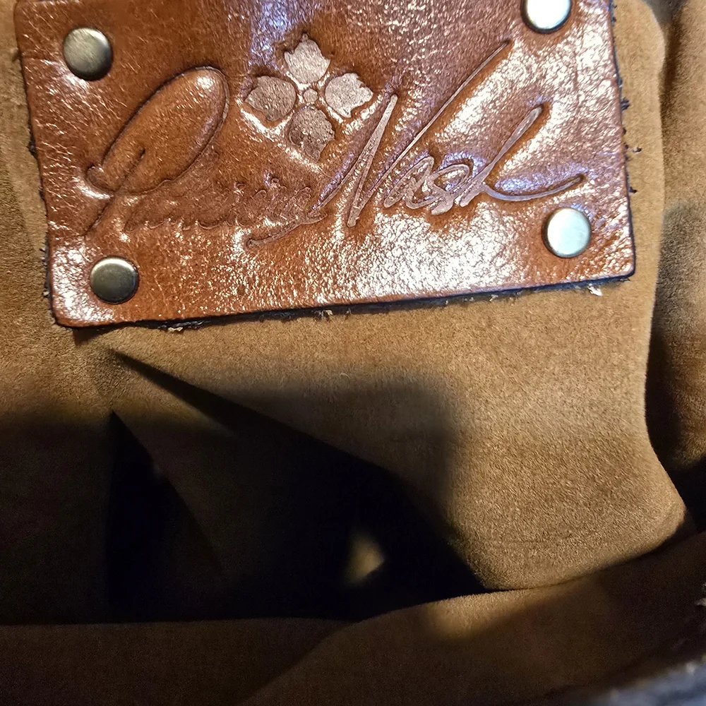 Patricia Nash Brown and Tan Shoulder Bag